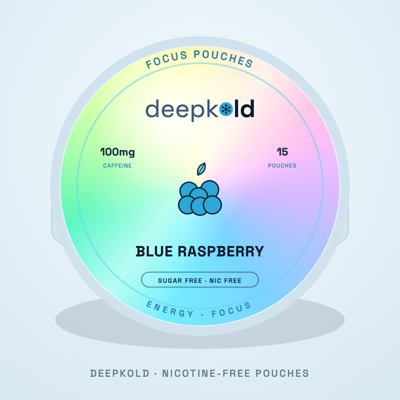 Blue Raspberry nicotine-free pouch flavor