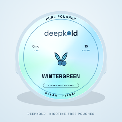 Wintergreen nicotine-free pouch flavor